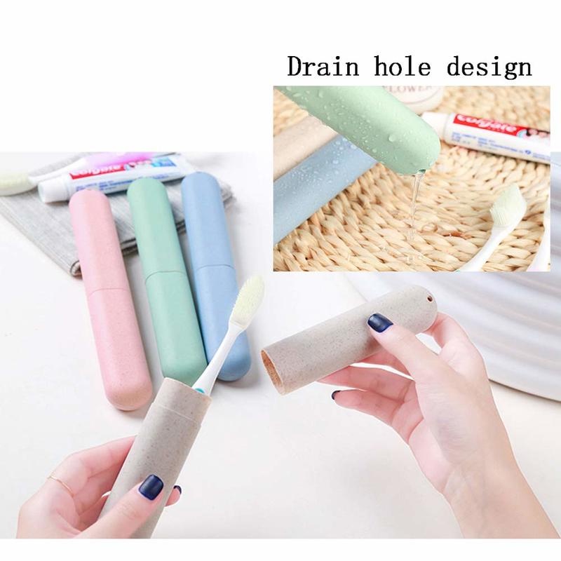 1pc Portable Dust-proof Tooth Brushes Box for Traveling, Camping, Business Trip, Home, School