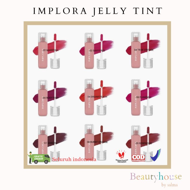 IMPLORA Jelly Tint | Lip Tint Implora | Lip Tint Jelly