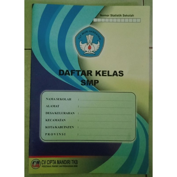 

BUKU JURNAL DAFTAR KELAS SMP