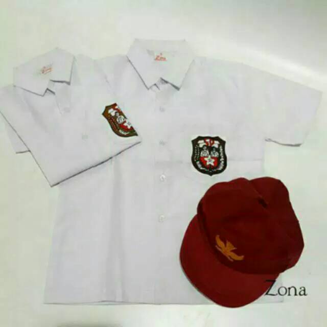 Seragam sekolah / seragam SD / hem putih / lengan pendek / purnama