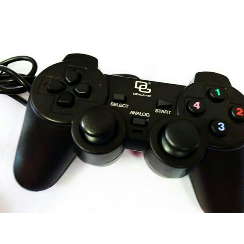 Gamepad single hitam usb pc laptop Stik ps