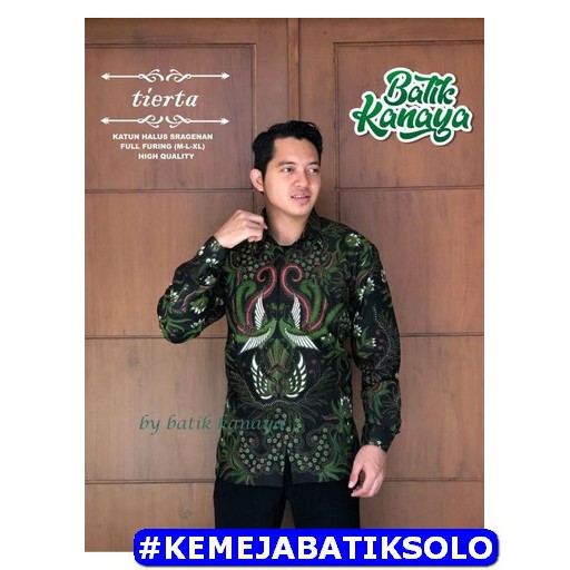 ATASAN PREMIUM TIERTA Kemeja Batik Pria Lengan Panjang Lapis Furing KANAYA Citra Ayu Utungga KHUKUH 