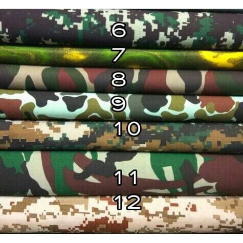 Ready Stok kain loreng army militer drill Diskon