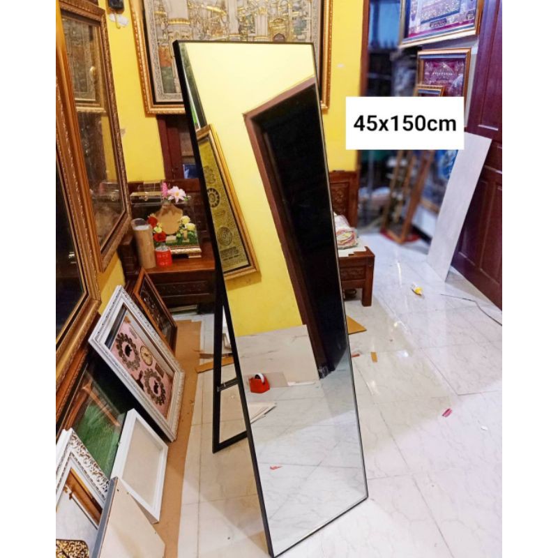 TERMURAH!! kaca cermin standing framless size 150*40cm