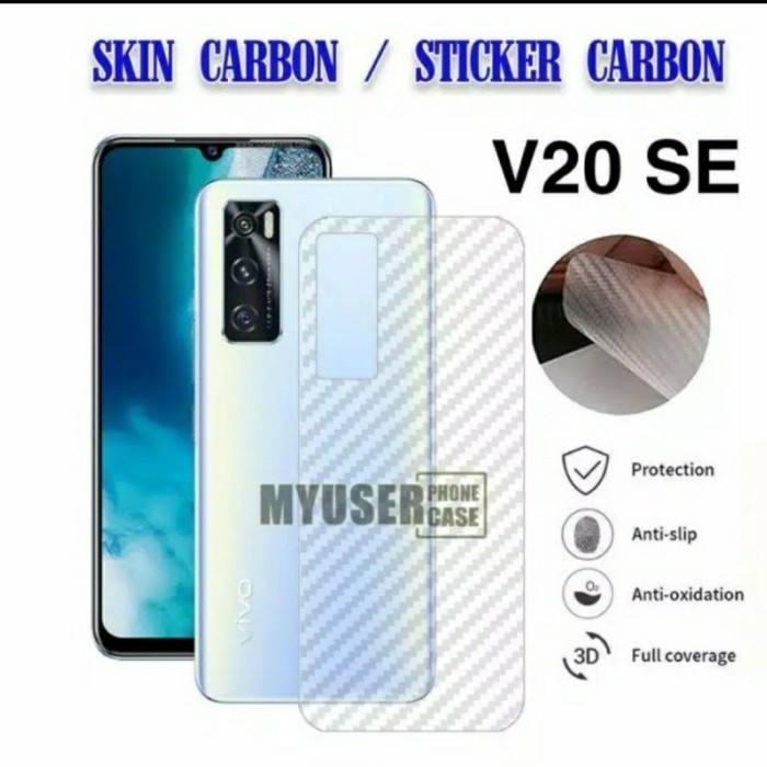 Back Skin Carbon Oppo A76 4G - Skin Carbon Oppo A76 4G