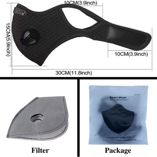 FILTER CARBON MASKER KN95 SPORT MASK MASKER KESEHATAN