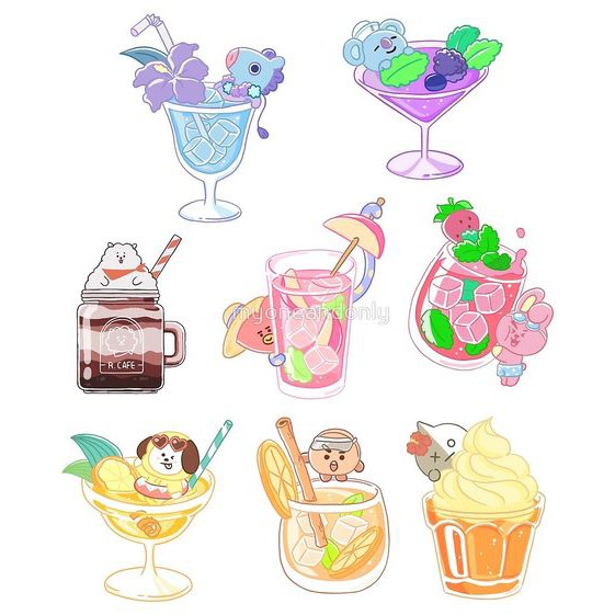 bt21stikerMinuman/stikerlucubt21/stikerHp/stikertumbler/Stikeraesthatic