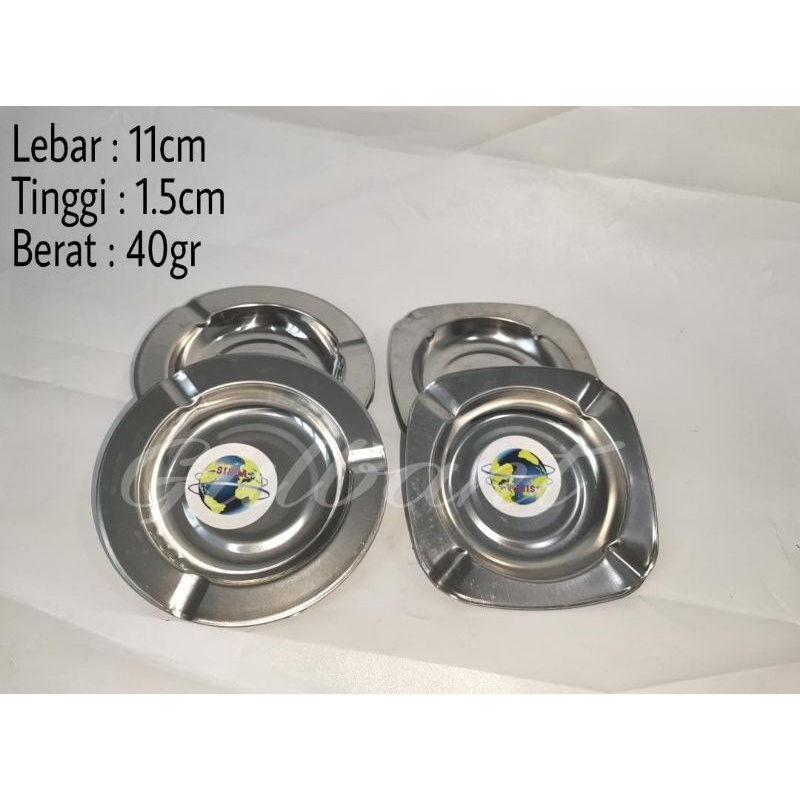 Asbak Stainless 11cm