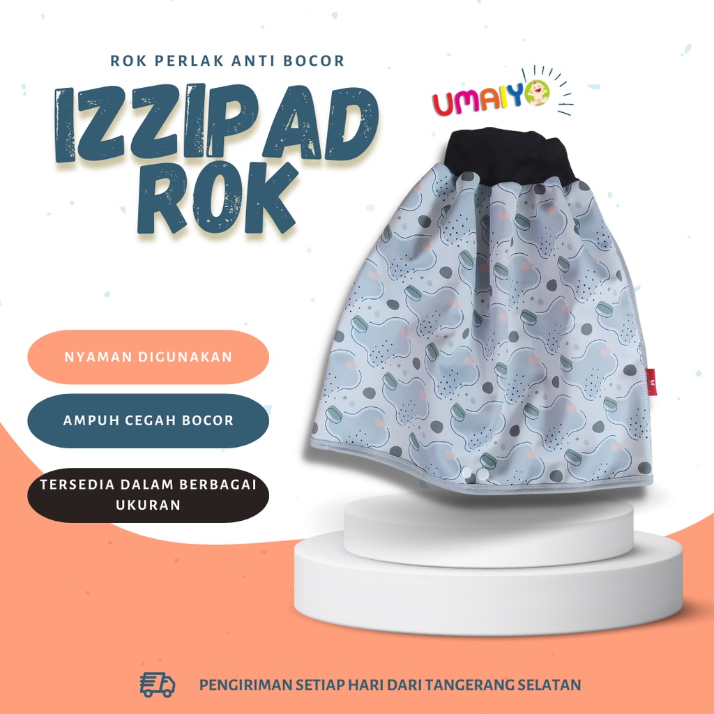 Klodiz Izzipad Rok I  Ompol Waterproof Perlak Bayi Anak Anti Geser Bisa di Cuci Toilet Potty Training