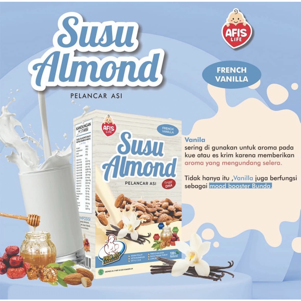 AFIS ALMOND SUSU PELANCAR ASI 200GR