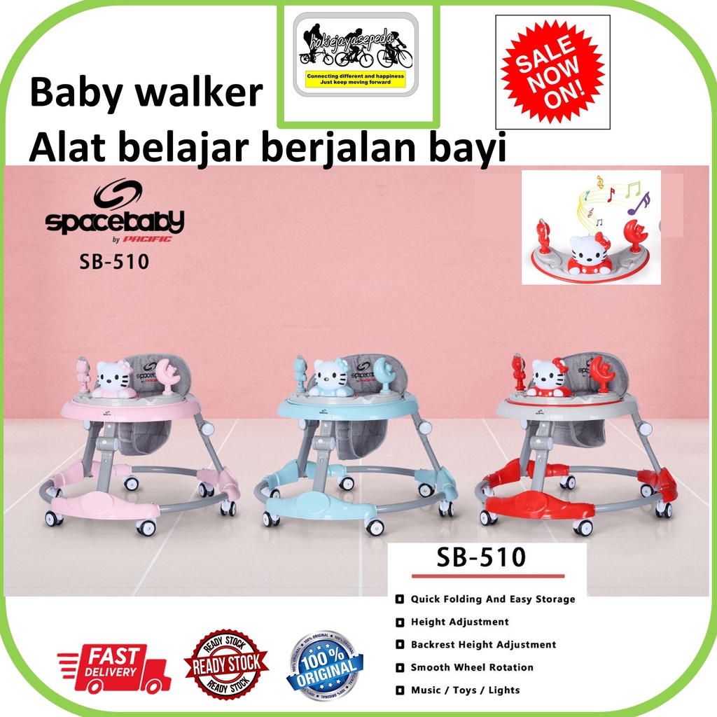 Jual Baby Walker Space Baby 506 - 507 - 509 - 510 Model Bulat By ...