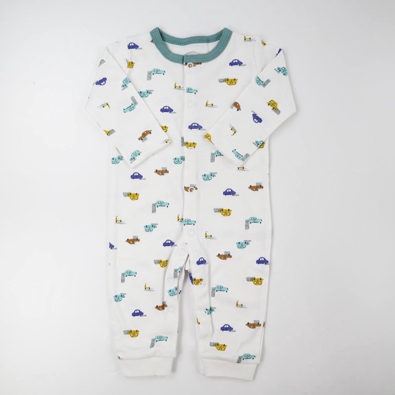 BABY K2 - Sleepsuit Buka Kaki isi 3 pcs Motif Car