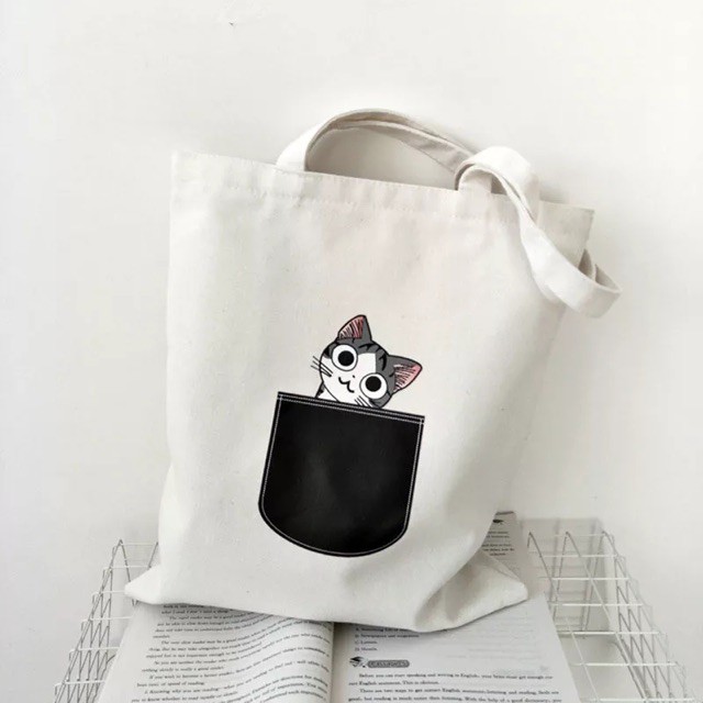 Totebag / Tas Fashion Wanita / Tas Serbaguna &quot;Chiang/Kucing&quot;