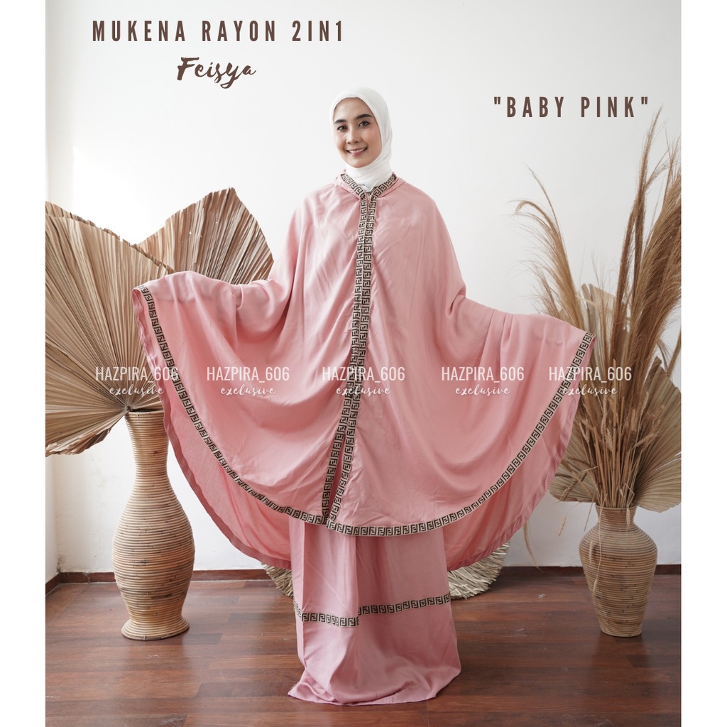 MUKENA DEWASA 2IN1 BALI RAYON TRAVELING FEISYA JUMBO