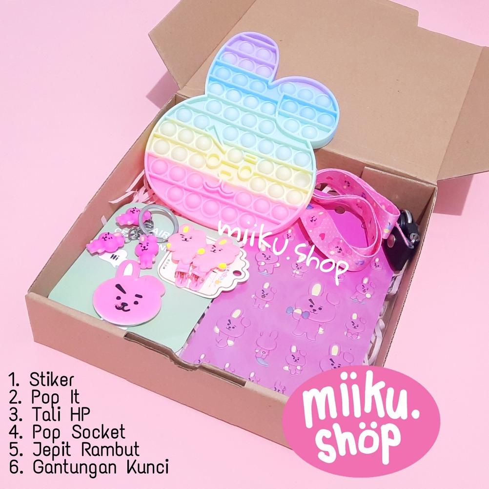 

((BISA COD)) PAKET BOX / GIFT BOX / HAMPERS AKSESORIS KPOP COOKY
