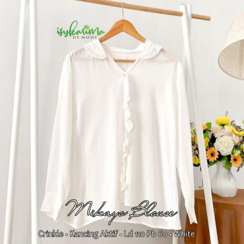 MIKAYO BLOUSE CRINKLE BY ISYKARIMA DE MODE