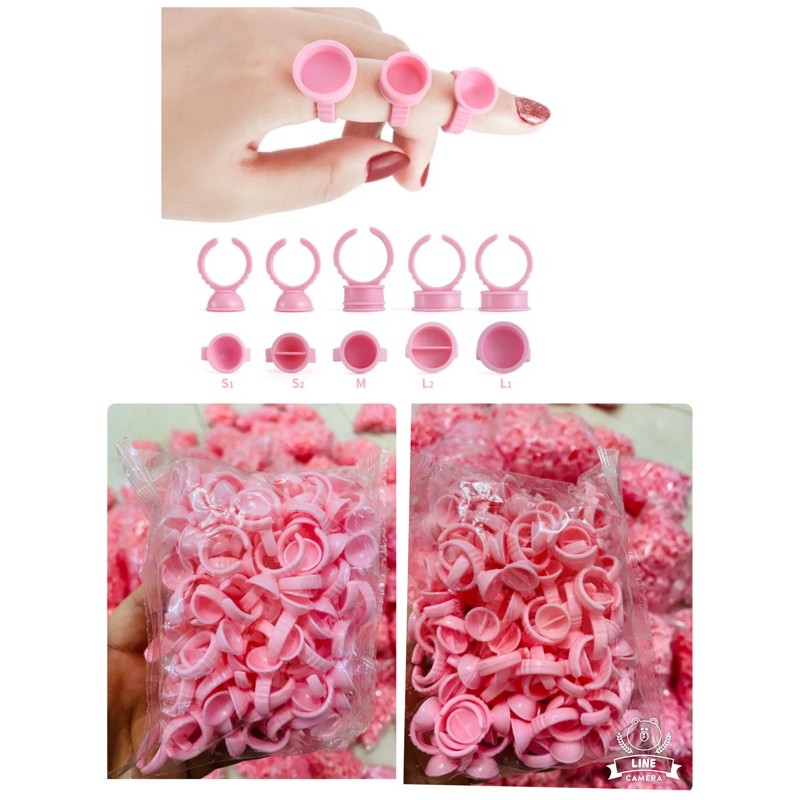

1pack Ringglue PINK isi 100pcs