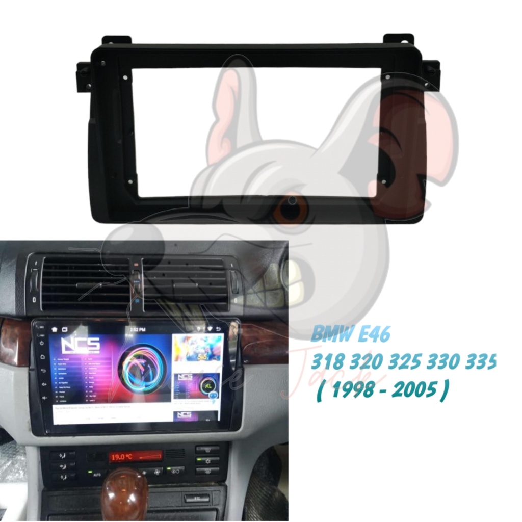 Frame Head unit Android BMW E46 318i 323i 325i 1999 - 2006 9 inch