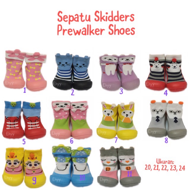 Prewalker Shoes Skidders Just To You Sepatu Bayi Alas Karet SNI