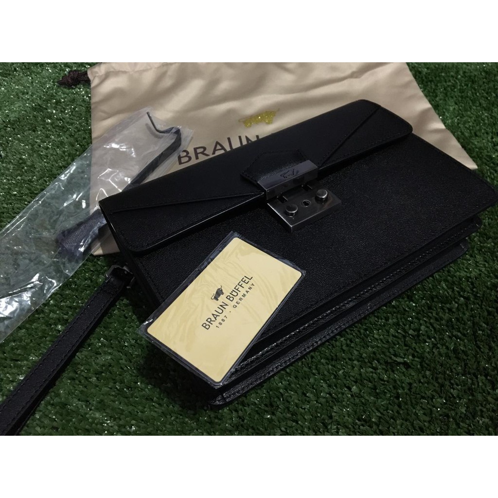 Braun Buffel Hand Bag Clutch Bag Original