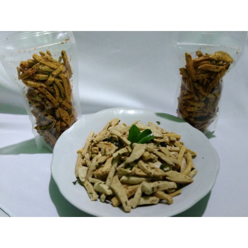 

BASRENG STIK BUMBU BASAH DAUN JERUK/ BASRENG PEDAS ORIGINAL 100GR GARING GURIH RENYAH