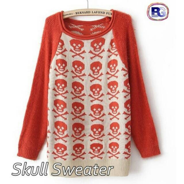 Skull sweater tribal