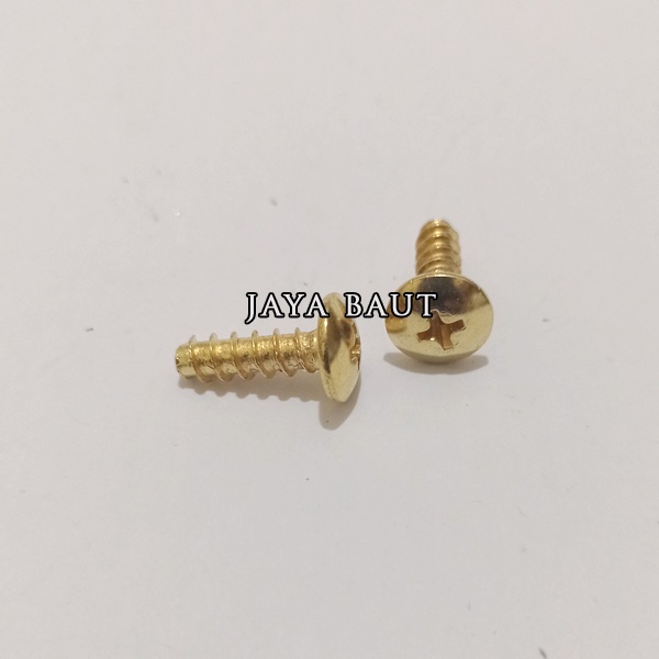 20 Pcs Baut Body Mootor Yamaha gold 5x16