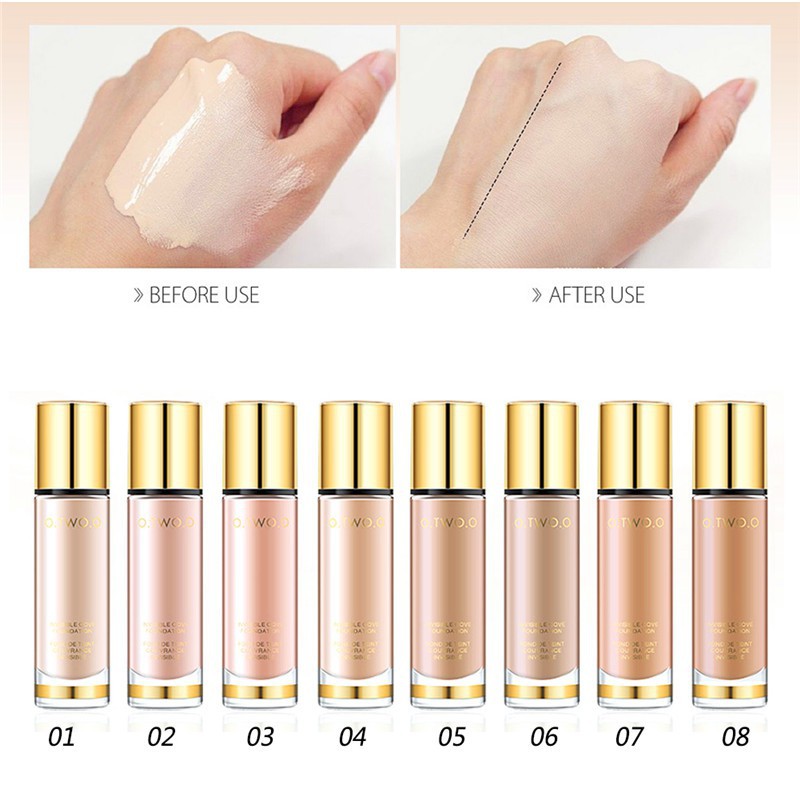 (READY &amp; ORI) O.Two.O Otwoo Foundation Invisible Cover Foundation Pemutih Wajah 9983