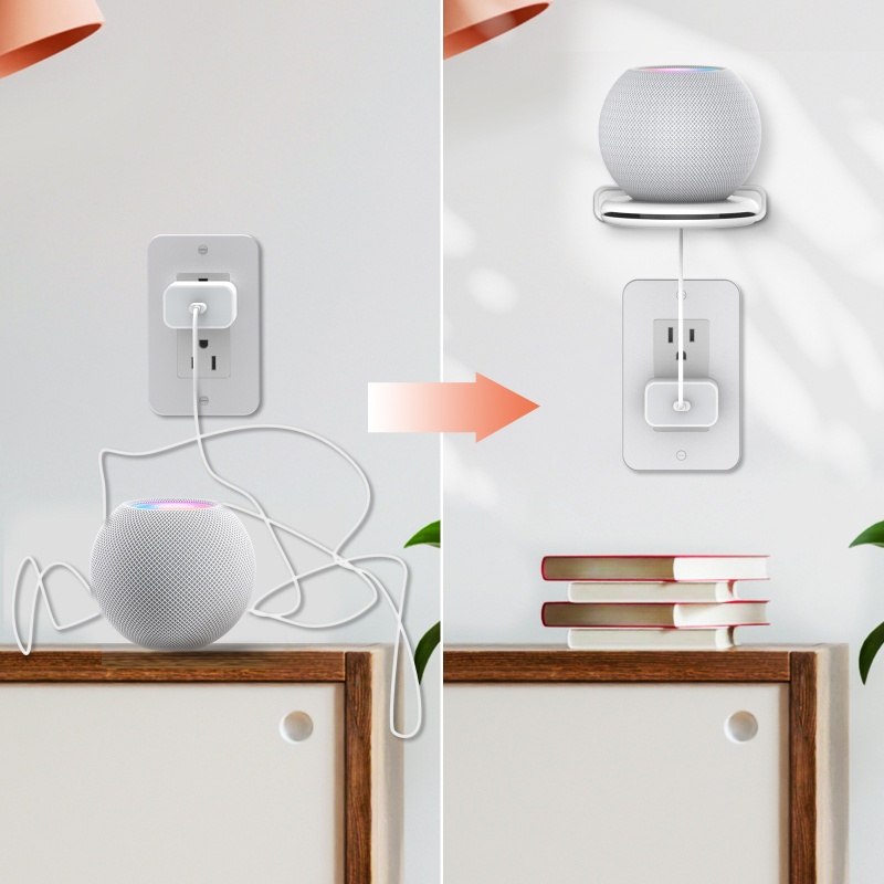 Vivi Braket Stand Holder Smart Speaker Mount Dinding Hemat Tempat Untuk HomePod Mini