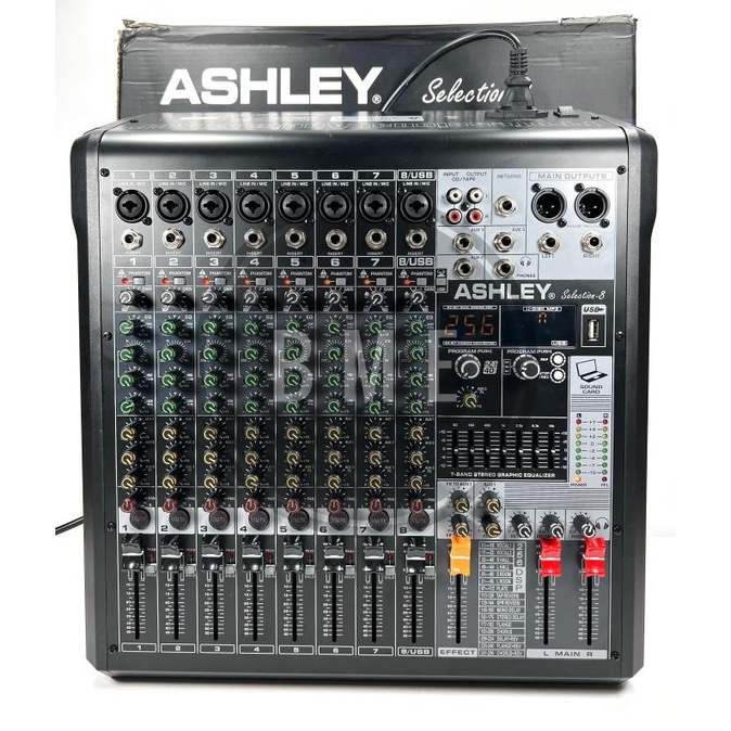 MIXER AUDIO ASHLEY SELECTION8/SELECTION 8 8CH USB-BLUETOOTH ORIGINAL