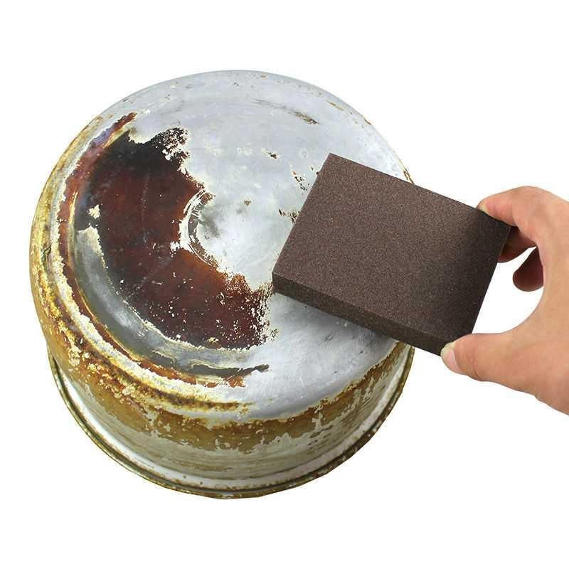 Nano Melamine Magic Sponge Pembersih Karat Besi - CW62631 - Brown