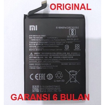 Battery Baterai Xiaomi Poco X3 NFC BN57 Original