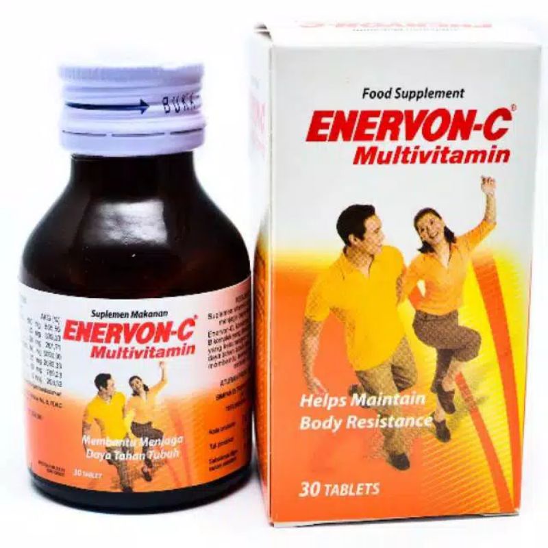 EnervonC Multivitamin Health Supplements isi 30 Tablets Shopee Indonesia