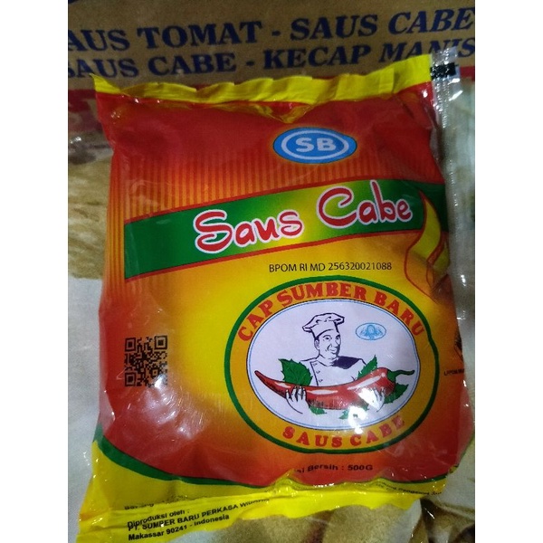 

Saos cabe Sumber Baru kemasan sachet