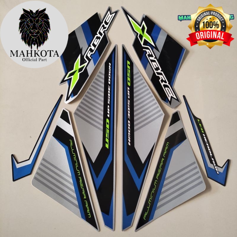 Original Asli Striping Stiker Polet Sepeda Motor List  yamaha xabre x abre 2016 biru silver list bod