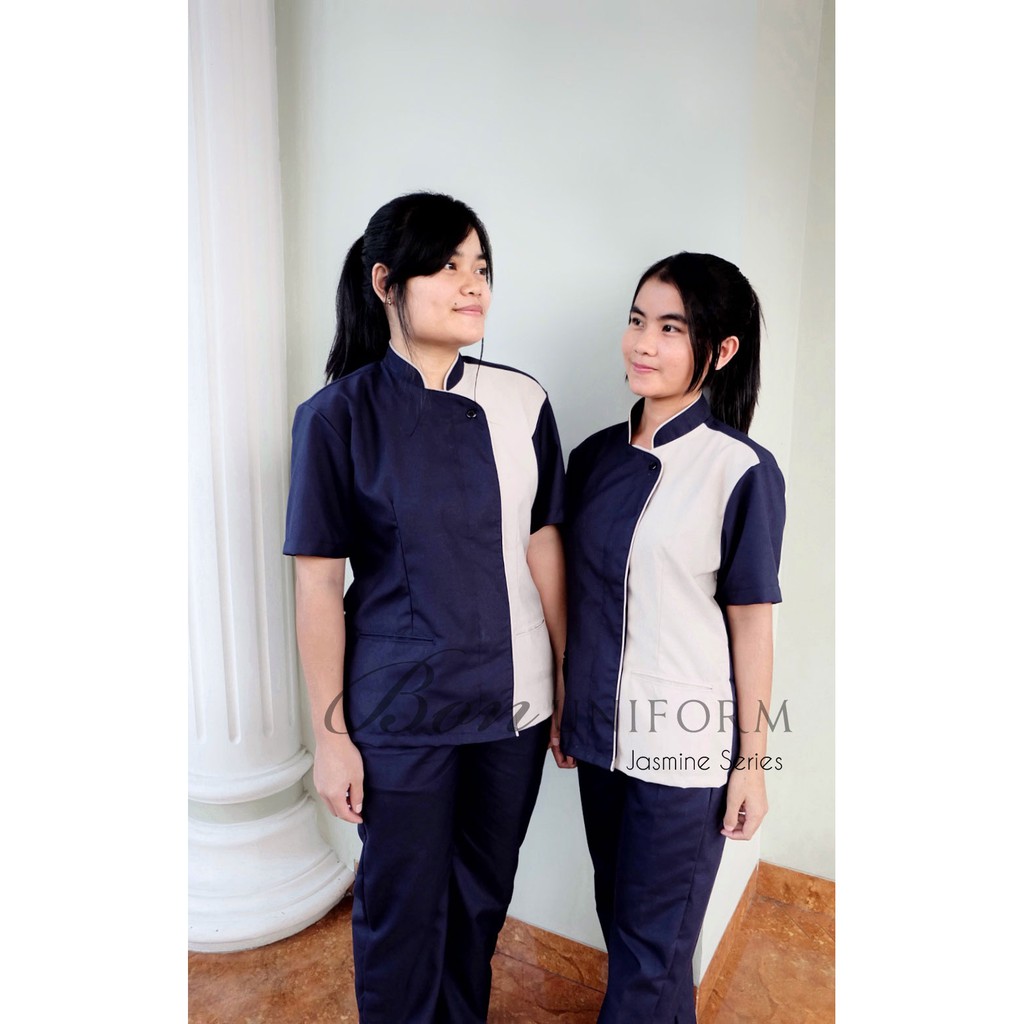 Baju Suster / Seragam Suster Bon Uniform - Premium Nanny’s Uniform - Jasmine Series