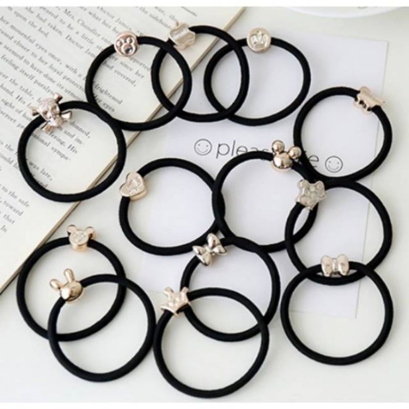 Grosir Ikat Rambut Wanita Gelang Karet Korea Fashion Gelang Elastis Premium Impor