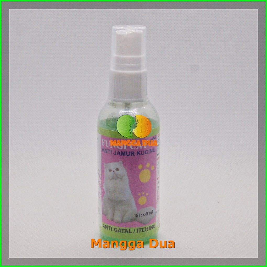 FUNGI CAT 60 ml Original OBAT SPRAY Anti Infeksi Jamur Obat Gatal Kucing SPORA BULU RONTOK KETOMBE