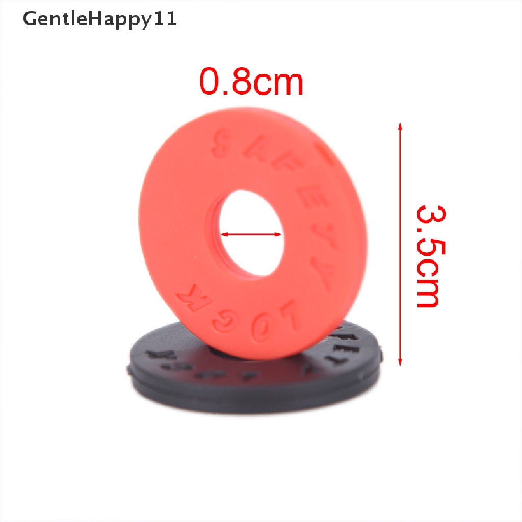 Gentlehappy 10Pieces Guitar Savers Strap Lock 25mm OD 9mm Aksesori Musik Hitam Merah Biru