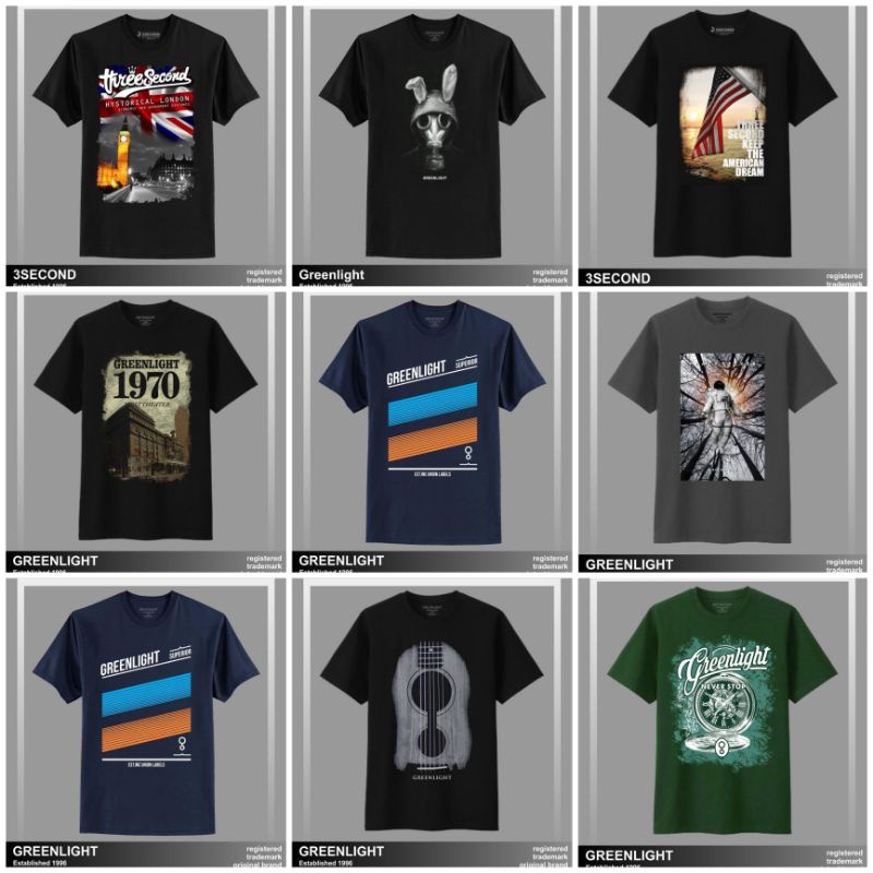 greenlight / kaos greenlight original pria 100% / kaos greenlight original / greenlight original pri