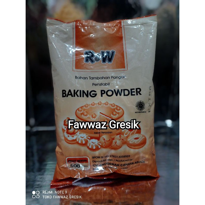 R&amp;W Rajawali Baking Powder Extra Orange 500gr