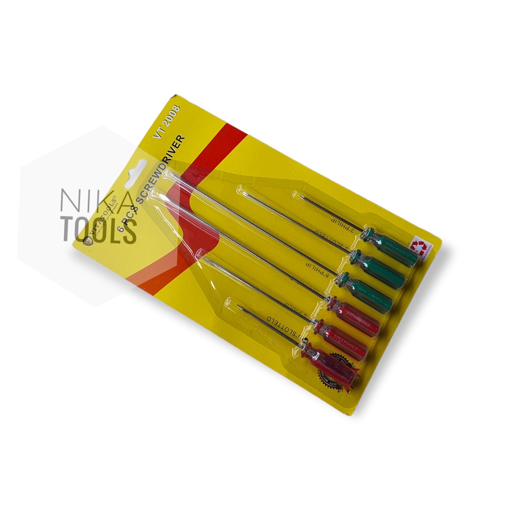 Obeng Kurus Rub Rubbicon 6pcs Set Screwdriver