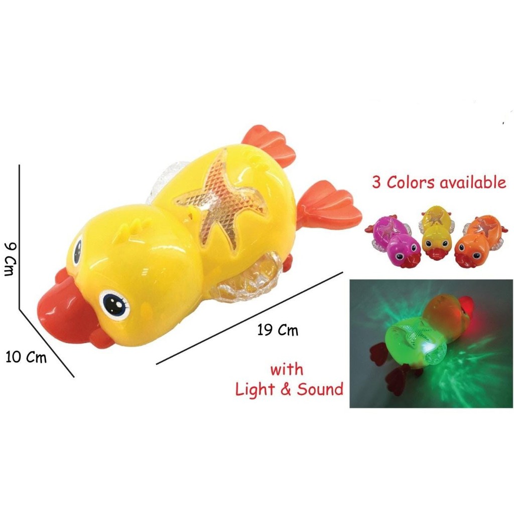 Mainan Anak bebek Lucu - Mainan Baterai Bebek lampu - PR17545 - Mainan Anak