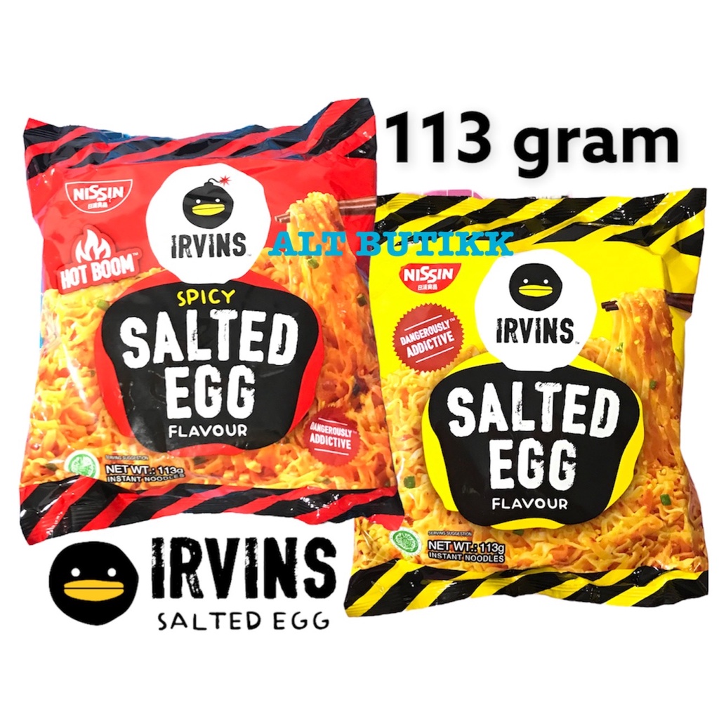 Jual Irvins X Nissin Salted Egg Instant Noodles 113 Gr Original