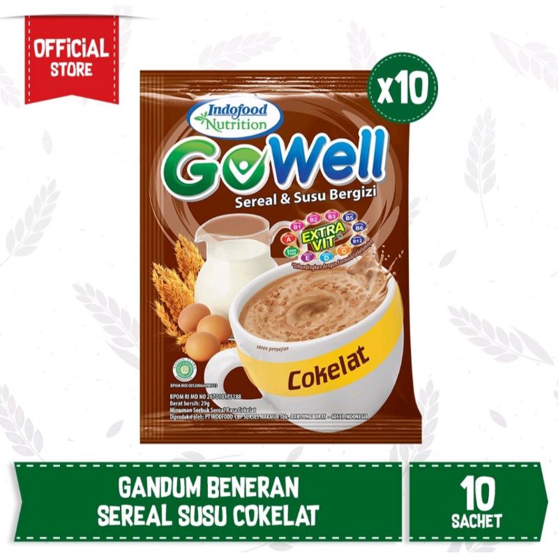 Indofood Go Well Sereal &amp; Susu RENCENG Isi 10