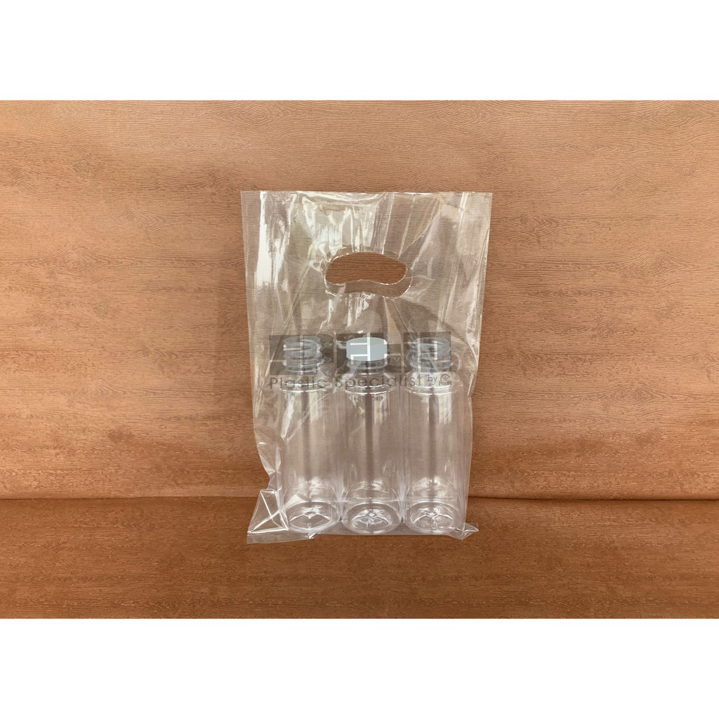 50 Kantong Plastik Bening Pp Tebal 20X30 / Pp Plong Bening / Plastik Botol / Plastik Baju / Souvenir