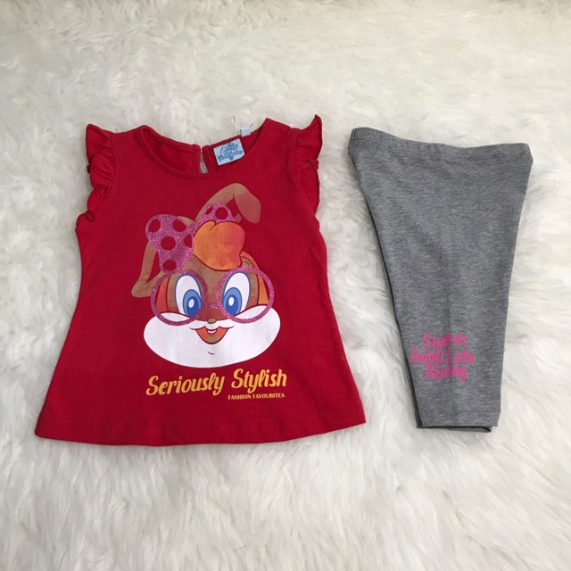 Kaos setelan anak lola bunny