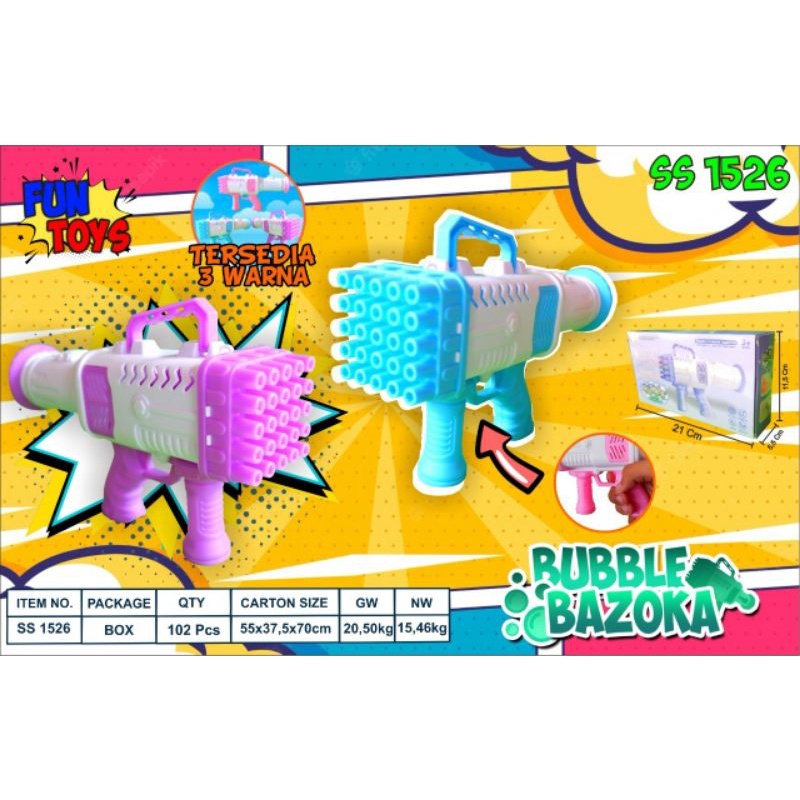 Mainan Bubble Bazooka Elektrik Bubble Mesin SS1526