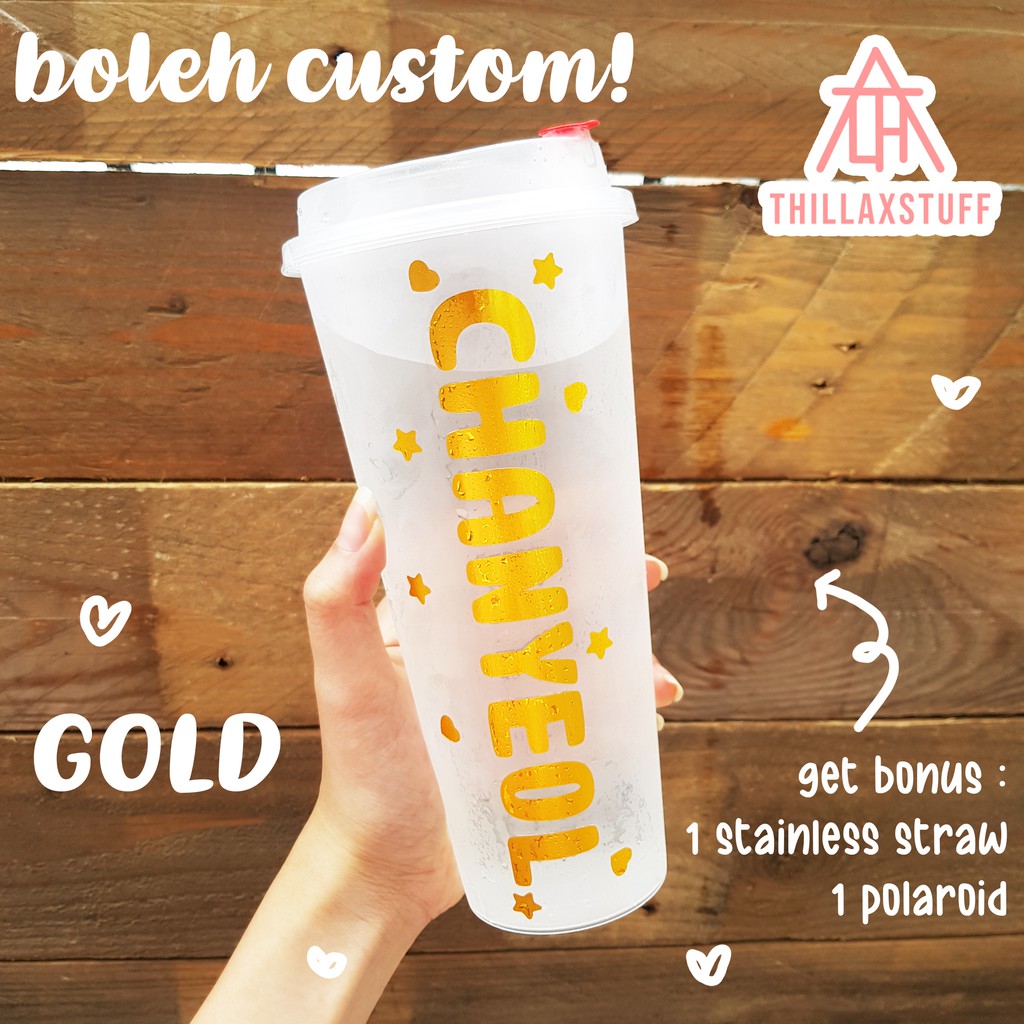 [CUSTOM] REUSABLE CUP CUSTOM NAMA KPOP