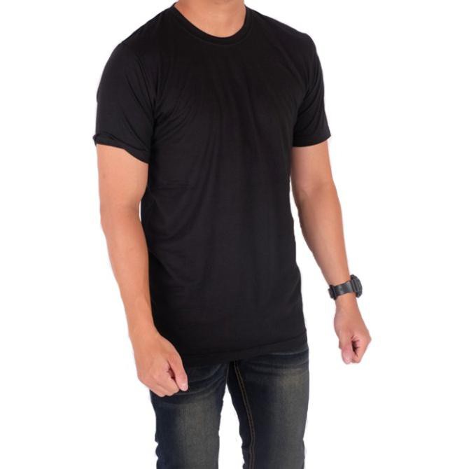 Kaos polos pendek / kaos pria / kaos distro / baju distro / kaos polos - Hitam, M
